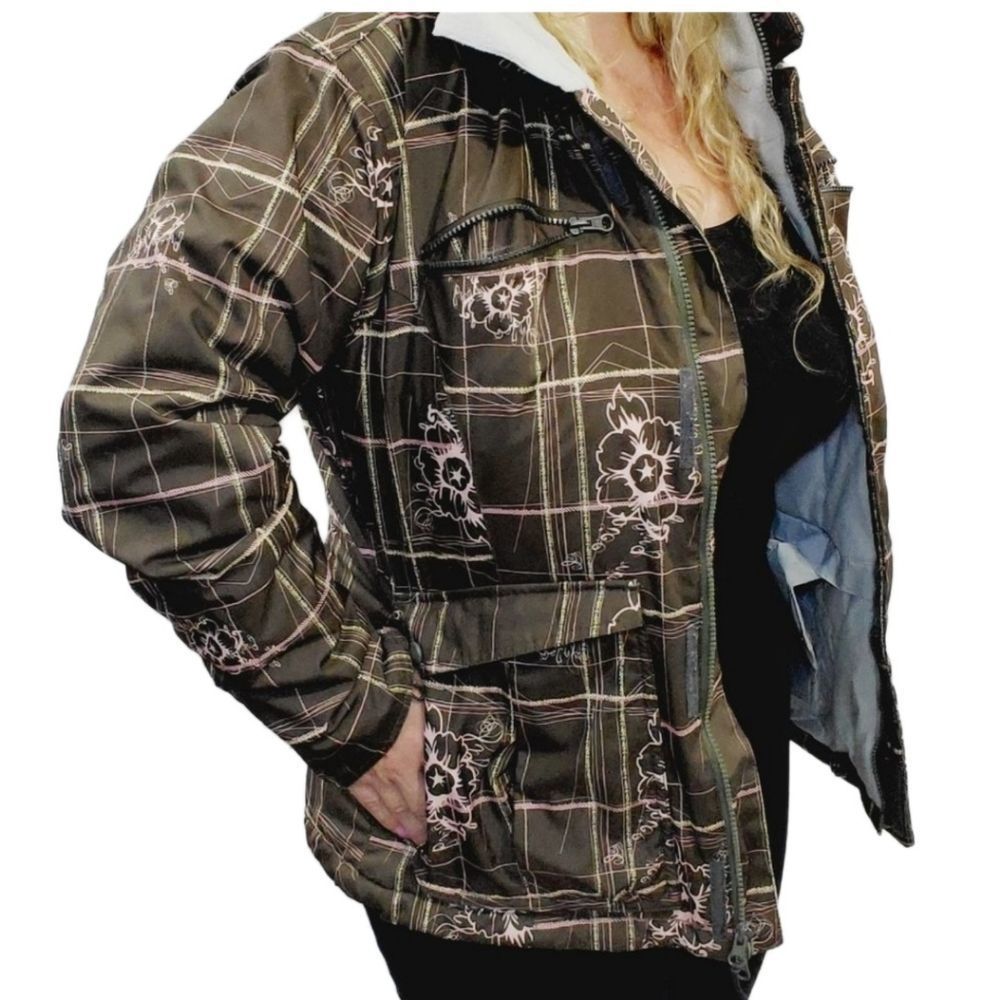 5x$25 Turbine performance Snowboard Girls Fully Insulated Floral hooded Jacket